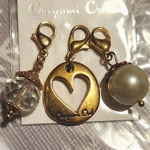 Set of 3 Origami Owl dangles